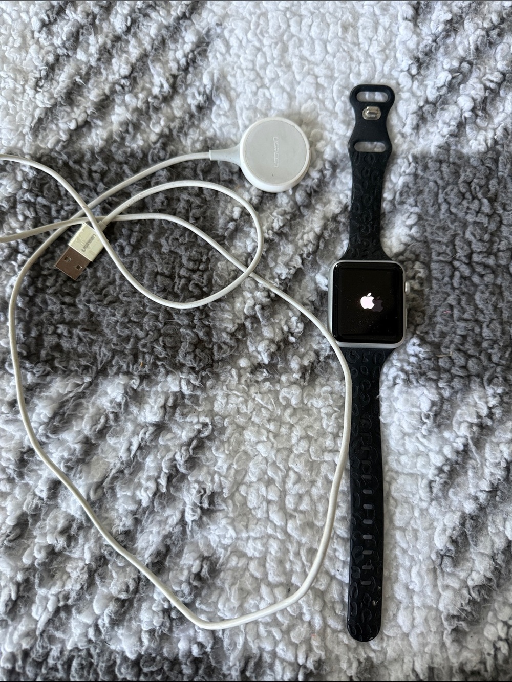 Apple Watch in Black with Black Sport Band
